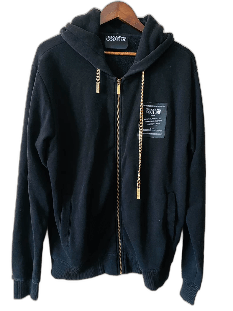 Versace Versace Couture Black Zip-Up Hoodie Size US L / EU 52-54 / 3 - 1 Thumbnail