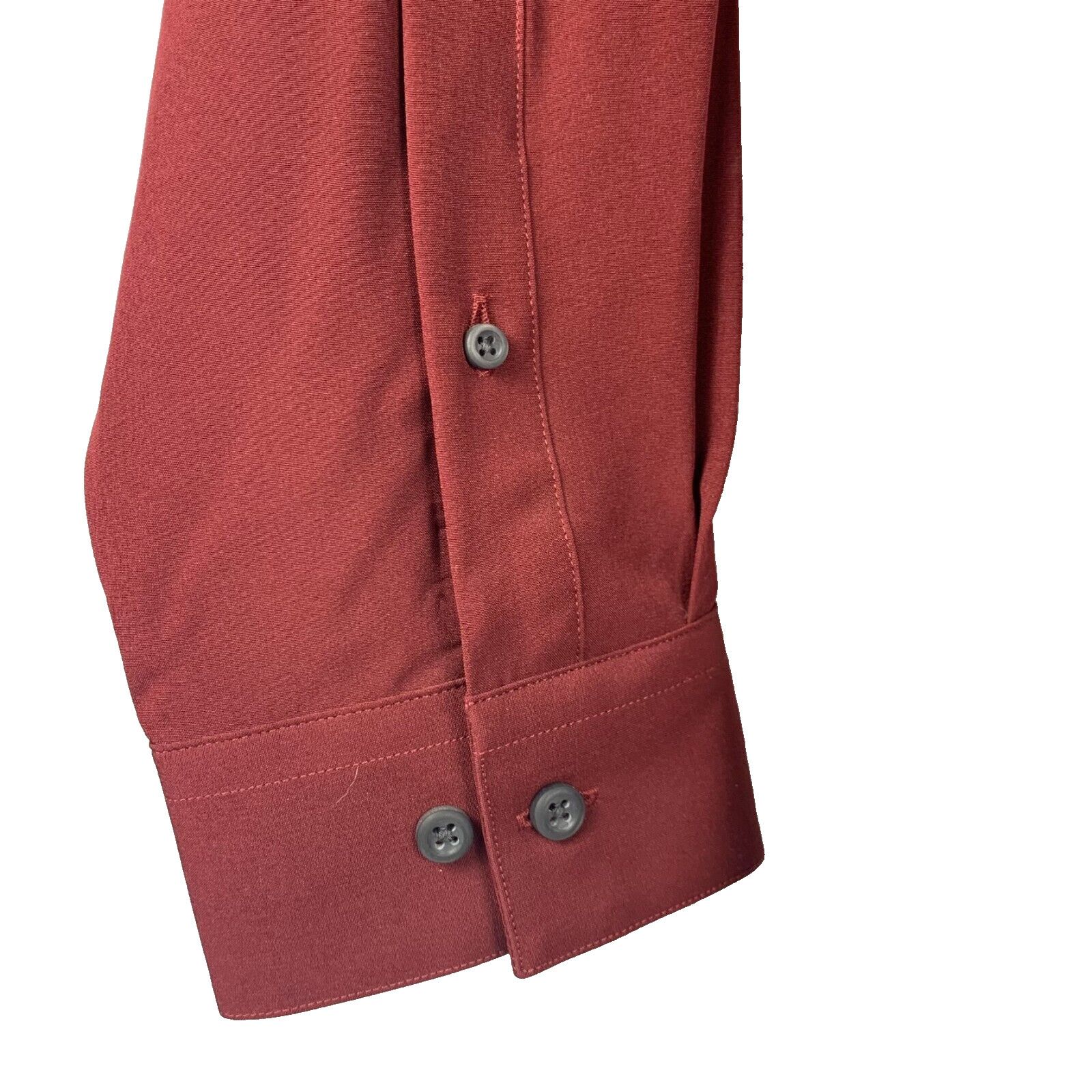 Apt. 9 Apt 9 Button Up Shirt Mens Large Premier Flex Perf Slim Red Size US L / EU 52-54 / 3 - 3 Thumbnail