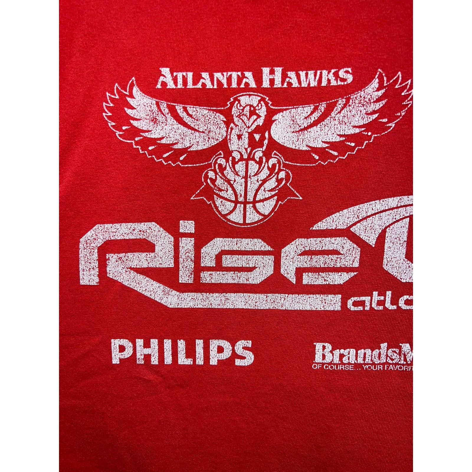 Fruit Of The Loom Vintage Atlanta Hawks Shirt Rise Up ATL Basketball Tee XL Size US XL / EU 56 / 4 - 3 Thumbnail