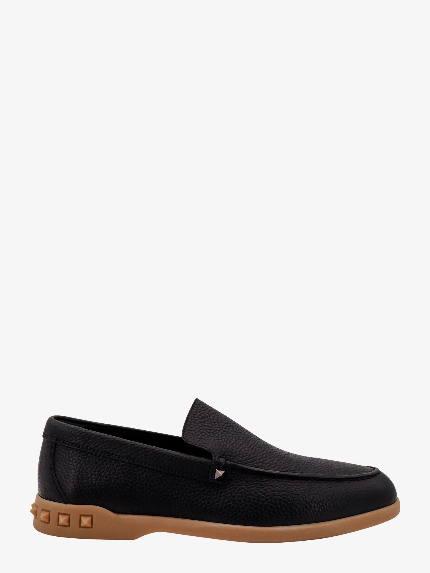image of Valentino Garavani Leisure Flows Man Black Loafers, Men's (Size 6)