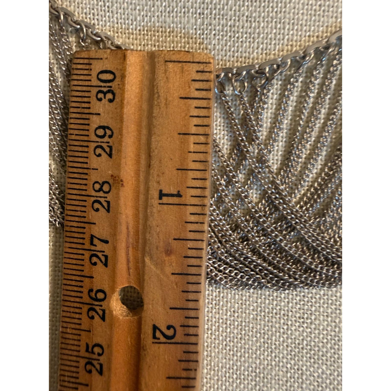 Other Vintage Multi Strand Silver Tone Necklace 16” 23g clasp 925 Size ONE SIZE - 4 Thumbnail