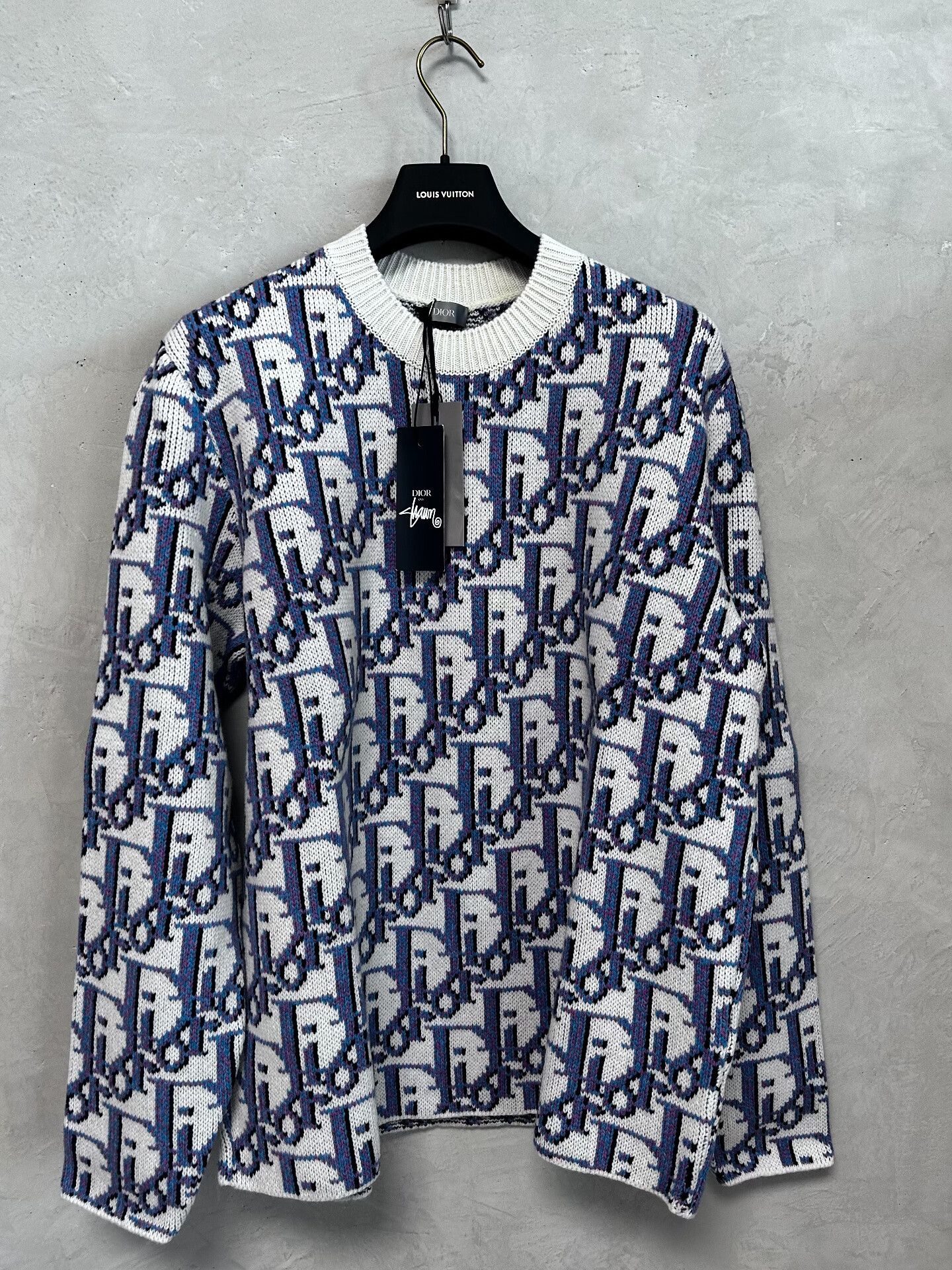 Dior Dior Stussy Logo Knit Sweater XL Size US XL / EU 56 / 4 - 1 Thumbnail