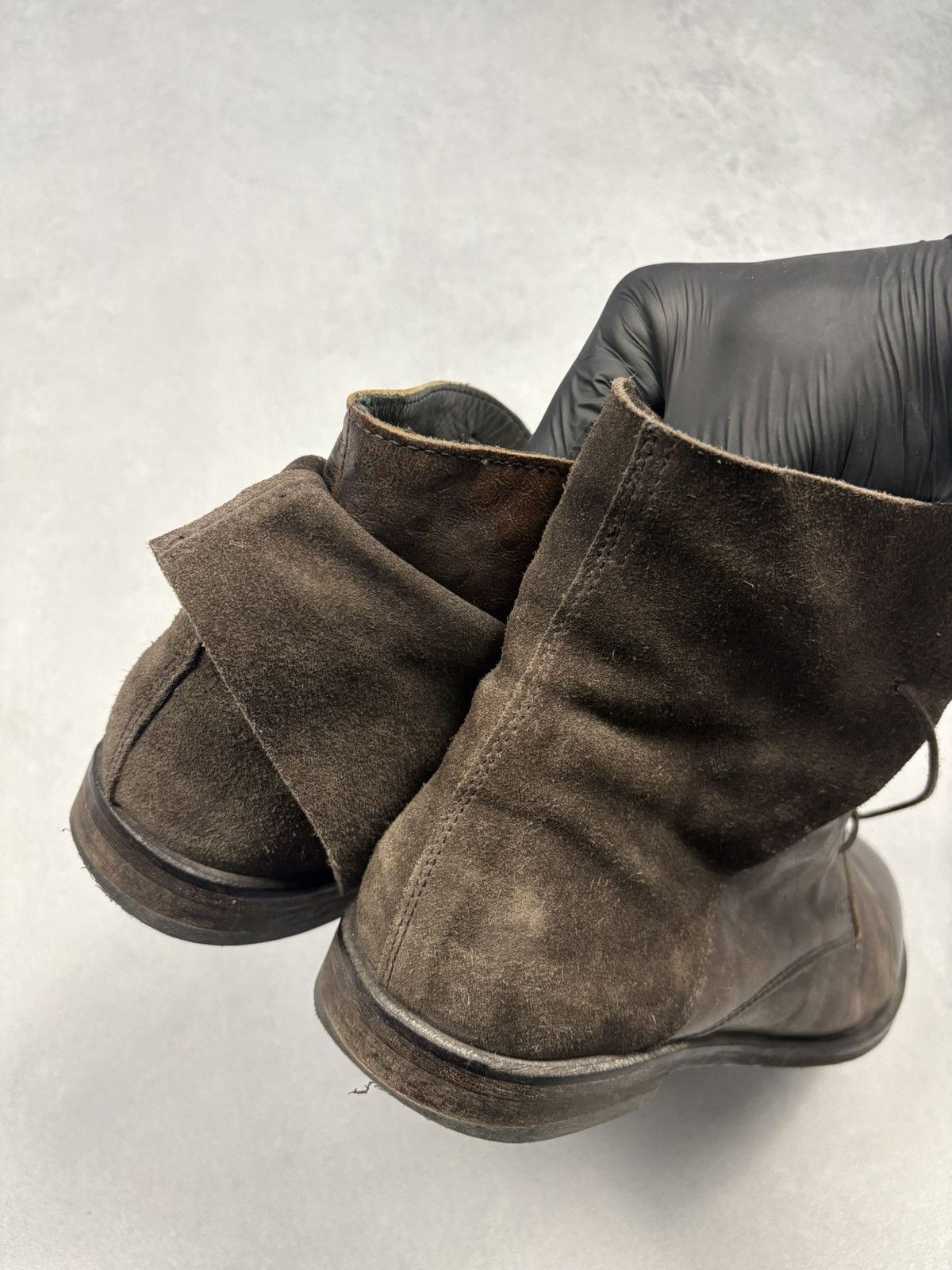 MoMA MOMA Brown Distressed Leather Ankle Boots Italy Japanese 41 Size US 8 / EU 41 - 5 Thumbnail