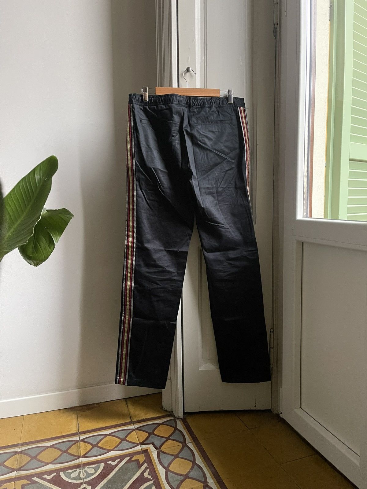 Our Legacy OUR LEGACY dark blue trousers 48 with side embroidery