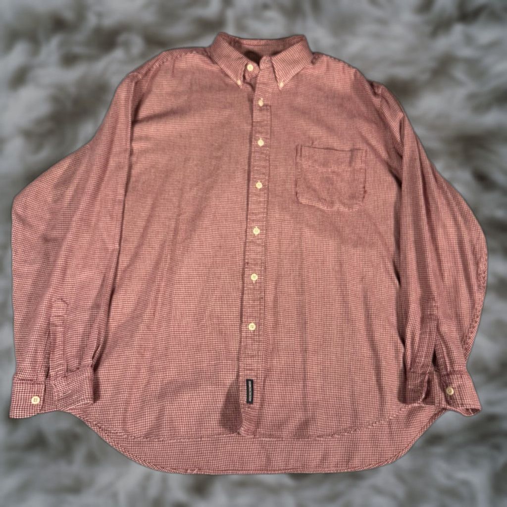 Abercrombie & Fitch VINTAGE Abercrombie & Fitch Houndstooth Button Shirt Mens L Oversized Red Check Fall Retro Fashion Shirt Mens L Red Oversized Button-Up Collared Size US L / EU 52-54 / 3 - 1 Thumbnail