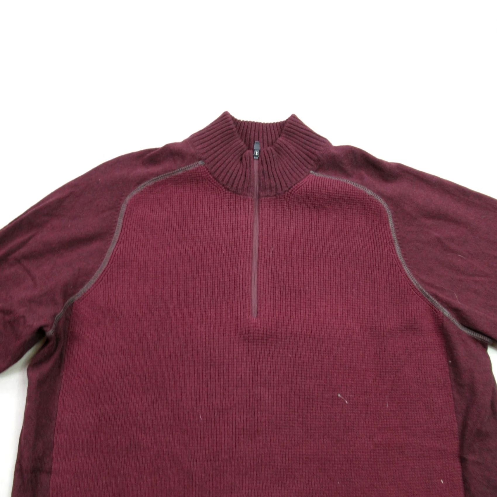 Eddie Bauer Eddie Bauer SweatEr Mens XL Burgundy Long Sleeve 1/4 Zip Pullover Outdoors Size US XL / EU 56 / 4 - 3 Thumbnail
