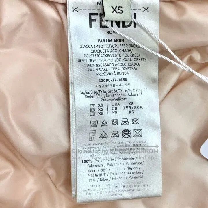 Fendi fendi pink hooded puffer jacket XS. Size US XS / EU 42 / 0 - 6 Thumbnail