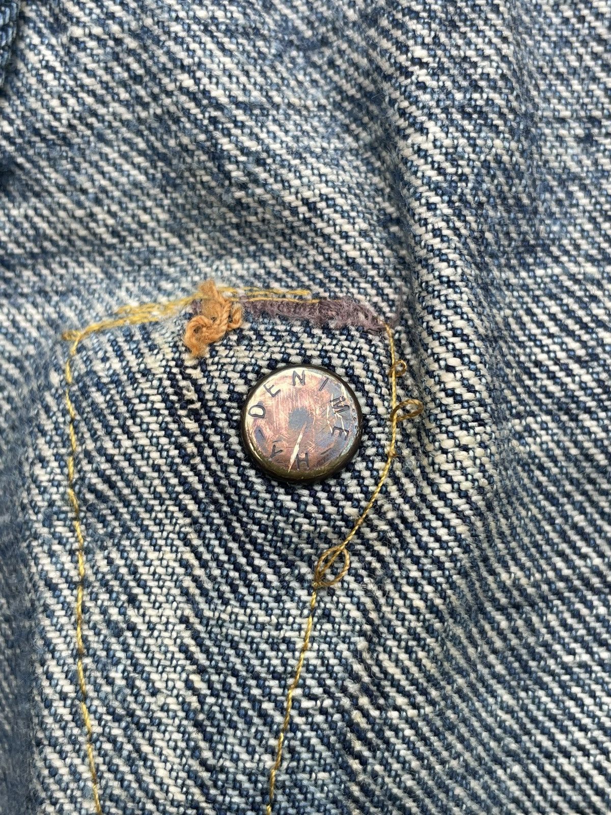 Denime × Vintage Vintage Denime Selvedge Distresed Denim Size US 32 / EU 48 - 18 Thumbnail