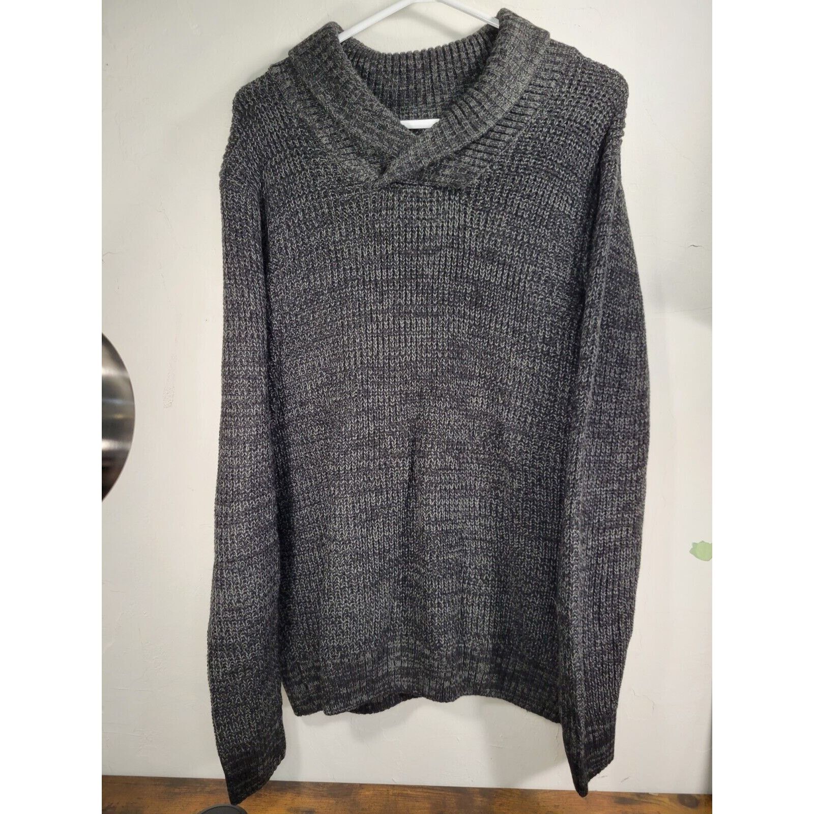 Carbon Rue21 Carbon L Men's Cowlneck Sweater Chunky Knit Pullover Size US L / EU 52-54 / 3 - 12 Thumbnail
