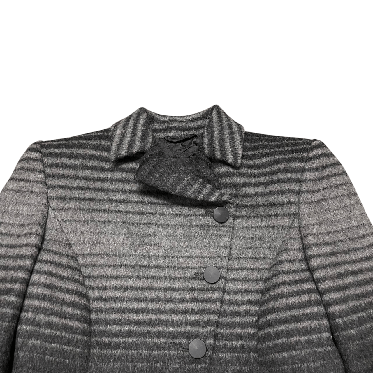 Emporio Armani Vintage Emporio Armani Wool Asymmetric Jacket Size S / US 4 / IT 40 - 2 Thumbnail