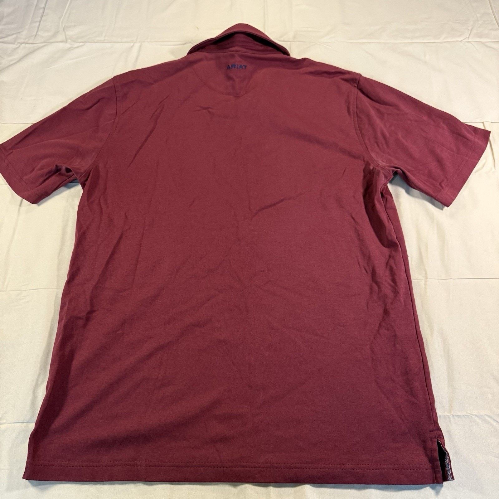 Ariat Ariat Wrinkle Free Polo Performance Mens Size Large Maroon Size US L / EU 52-54 / 3 - 8 Thumbnail