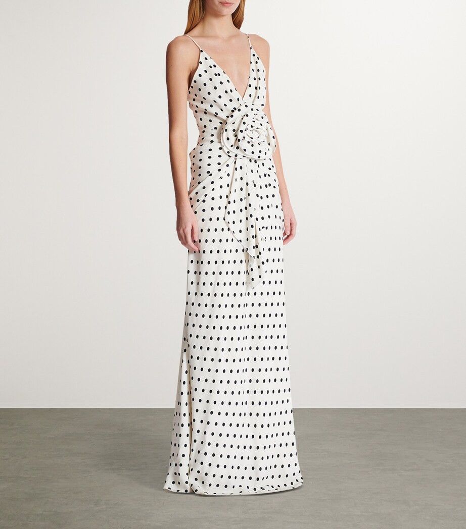 Balmain o1y0525 Maxi Dress in White/Black Size M / US 6-8 / IT 42-44 - 5 Thumbnail