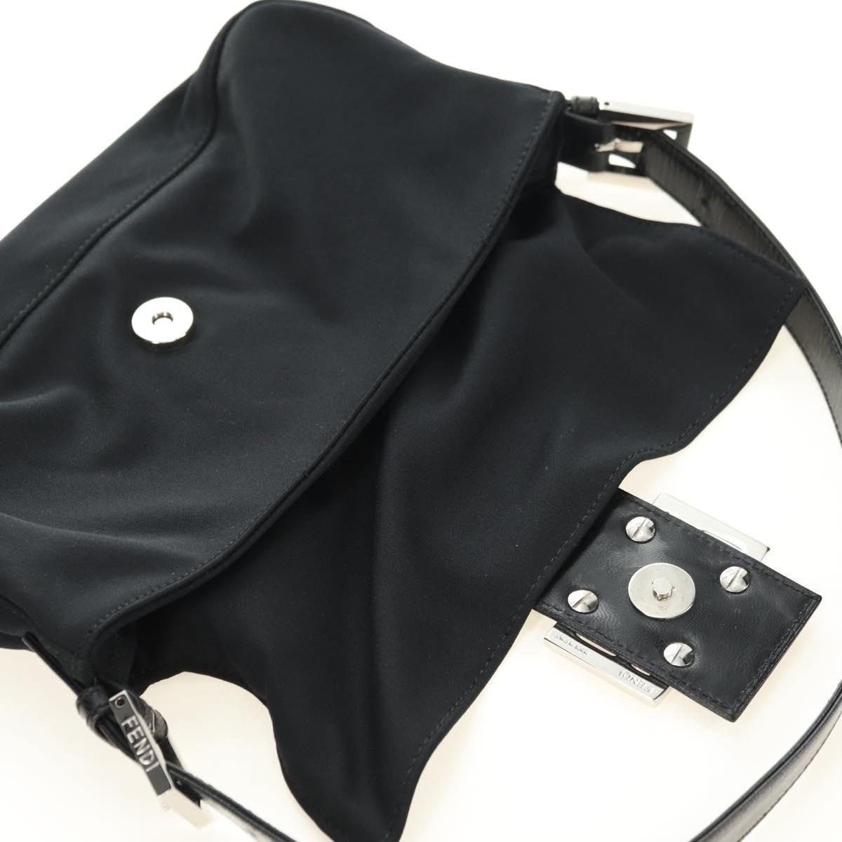 Fendi Fendi Cotton Mamma Baguette Shoulder Bag Black Size ONE SIZE - 6 Thumbnail
