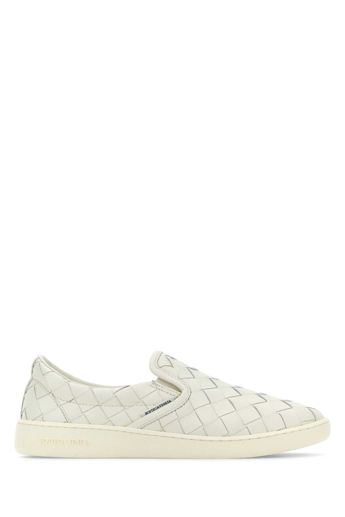 image of Bottega Veneta White Leather Sawyer Sneakers, Women's (Size 6)