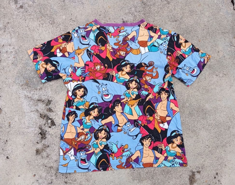 Disney Aladdin 🫖👻 Tshirt Fullprint Cartoon Movie 🎥 🍿 Size US S / EU 44-46 / 1 - 3 Thumbnail