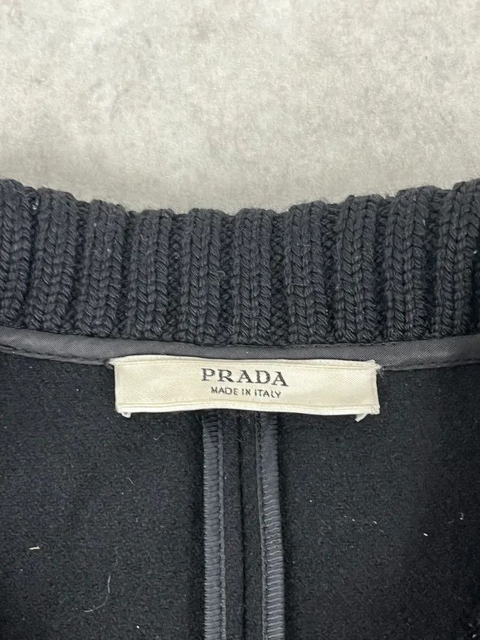Prada AW2008 Prada Black Black Classy Wool Coat Size US S / EU 44-46 / 1 - 7 Thumbnail