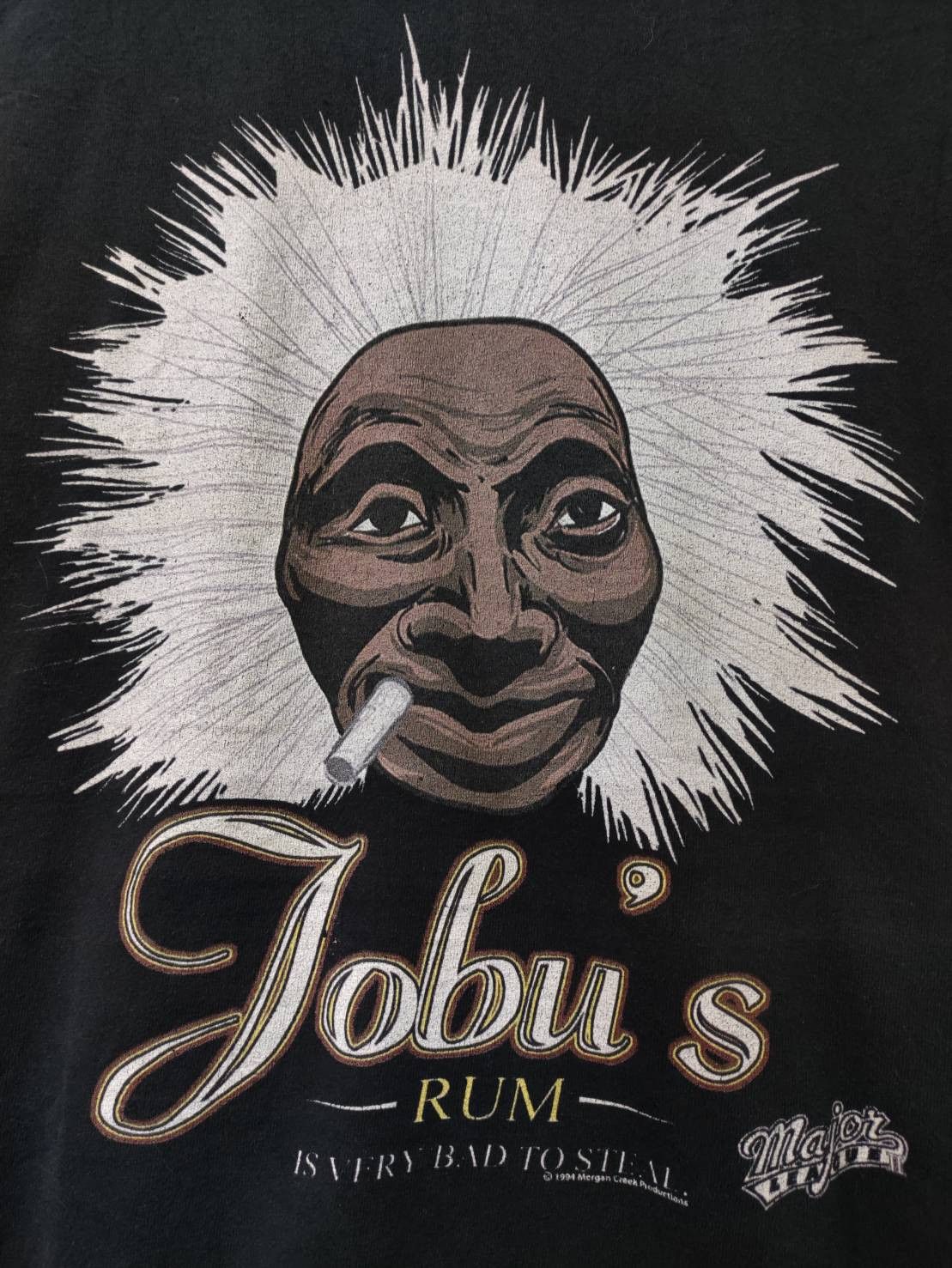 MLB Vtg 90's Major League Jobu’s Rum Baseball Movie T-Shirt Size US XXL / EU 58 / 5 - 3 Thumbnail