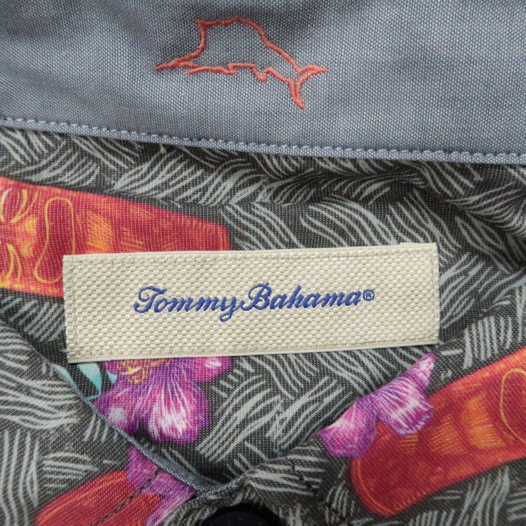 Tommy Bahama Tommy Bahama Shirt Mens 3XL Gray Tiki Cocktails Graphic Short Sleeve Hawaiian Shirt Mens 3XL Gray Graphic Print Vintage: No Size US XXL / EU 58 / 5 - 3 Thumbnail