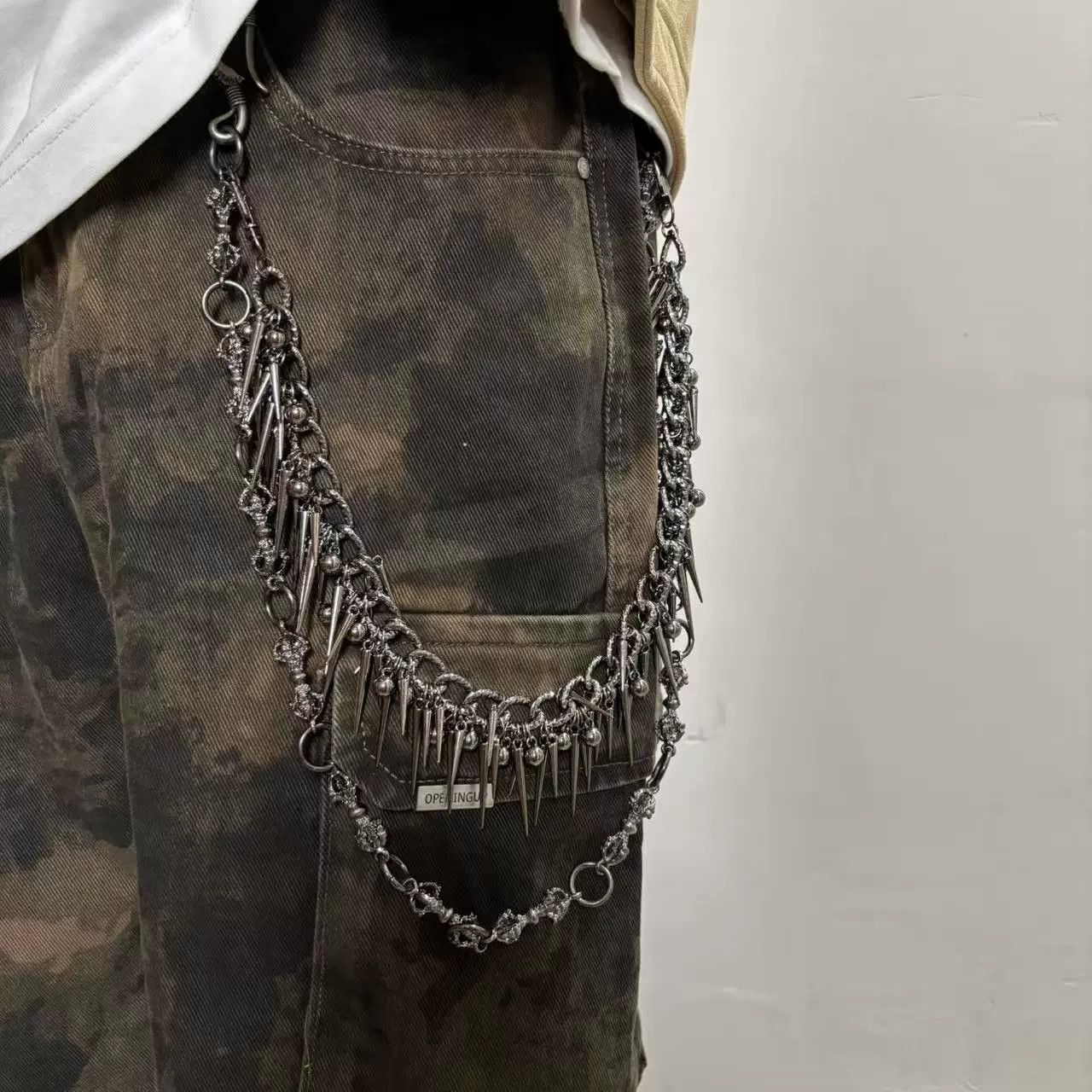 Vintage Retro hip-hop punk style jeans waist chain Size ONE SIZE - 1 Thumbnail