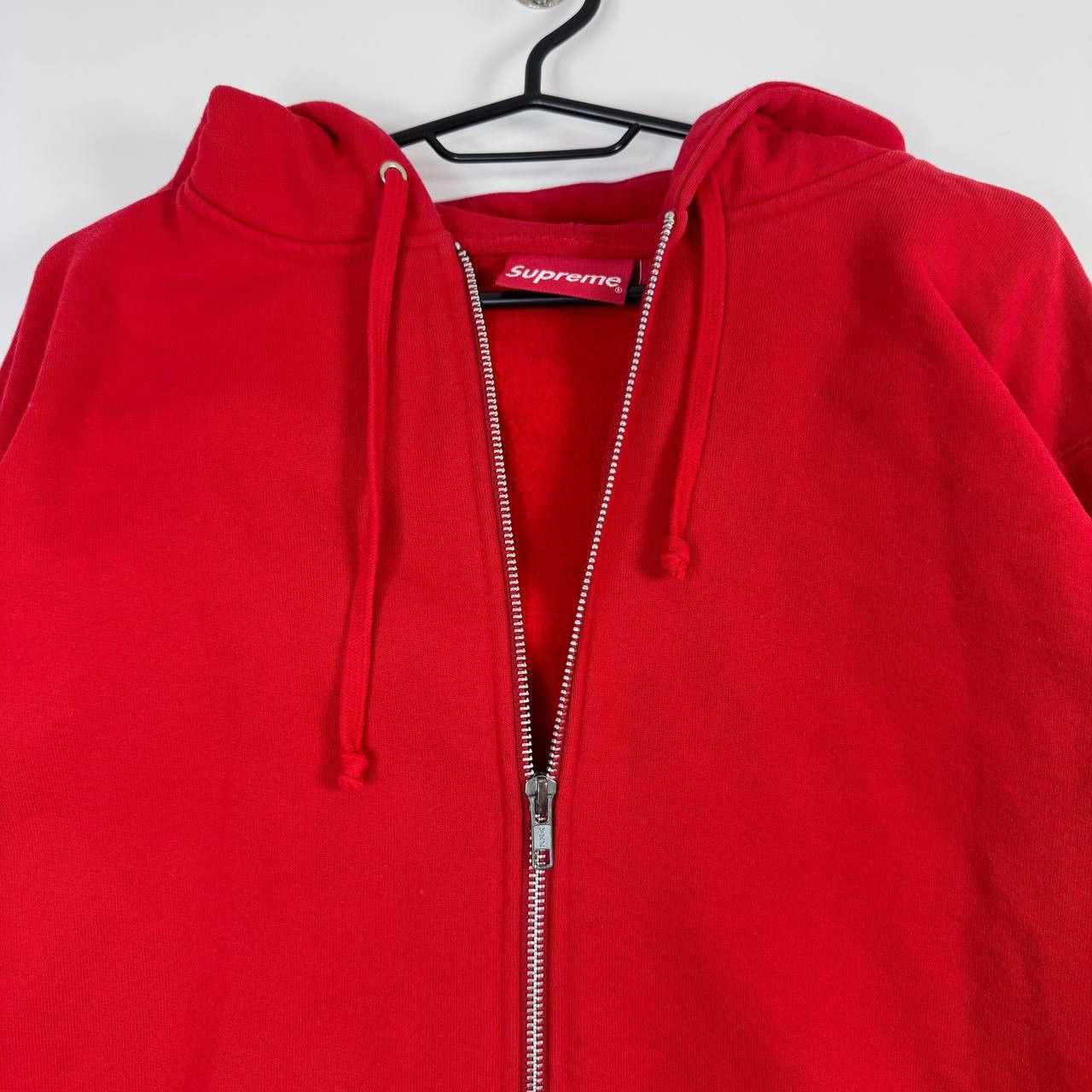 Supreme Supreme Zip Up Hoodie Red Box Logo Print Made In Canad L Size US L / EU 52-54 / 3 - 3 Thumbnail