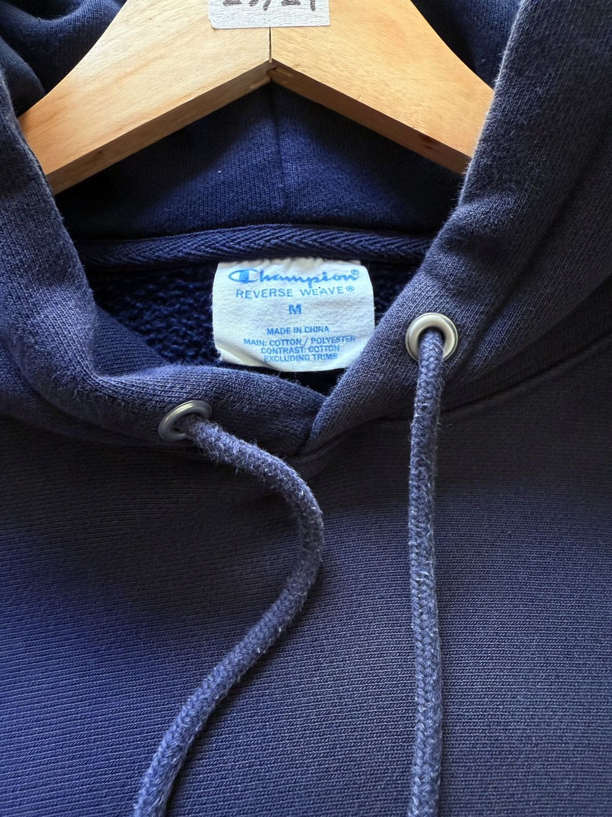 Champion Champion Reverse Weave Blue Navy Hoodie Size US XL / EU 56 / 4 - 4 Thumbnail