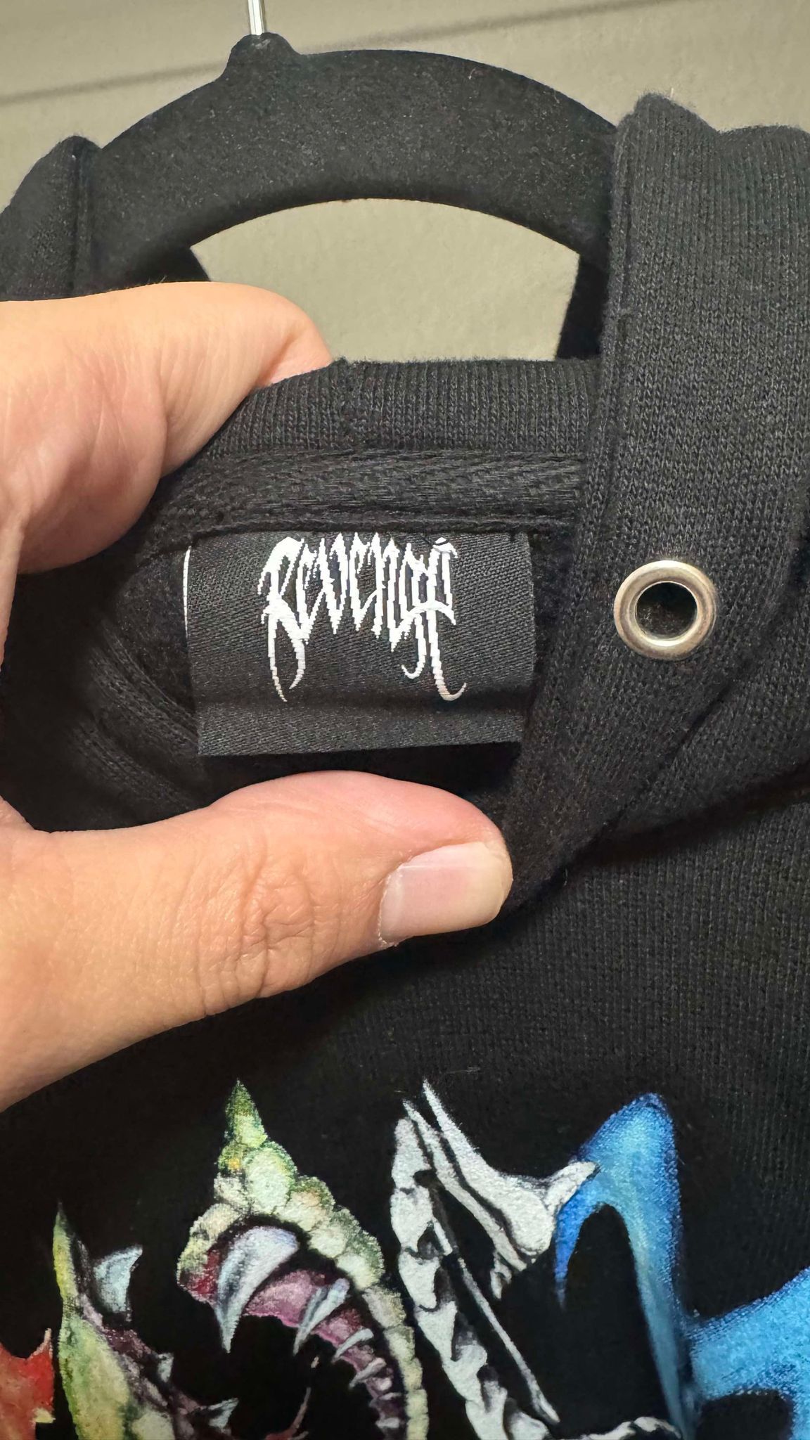Revenge × Trippie Redd Revenge Trippie Redd Arch Logo Hoodie Size US XXL / EU 58 / 5 - 3 Thumbnail