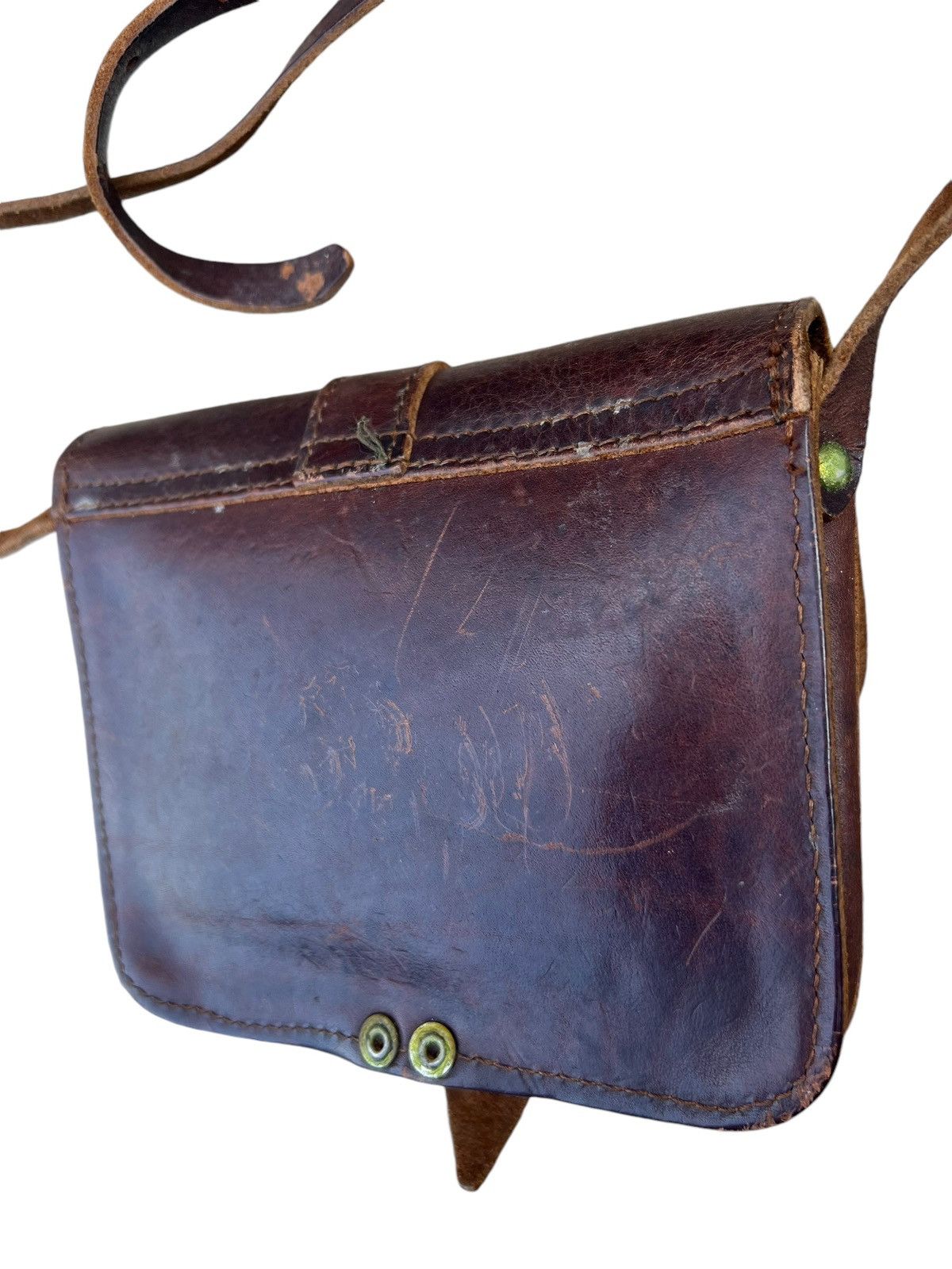 Leather Vintage Thielemann GMBH Scratches Patina Leather Mini Bag Size ONE SIZE - 15 Thumbnail