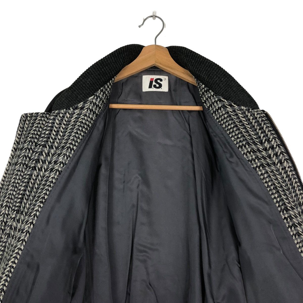 Issey Miyake 🔥VINTAGE 80’s WOOL HERRINGBONE BOMBER JACKET ISSEY MIYAKE Size US M / EU 48-50 / 2 - 16 Thumbnail