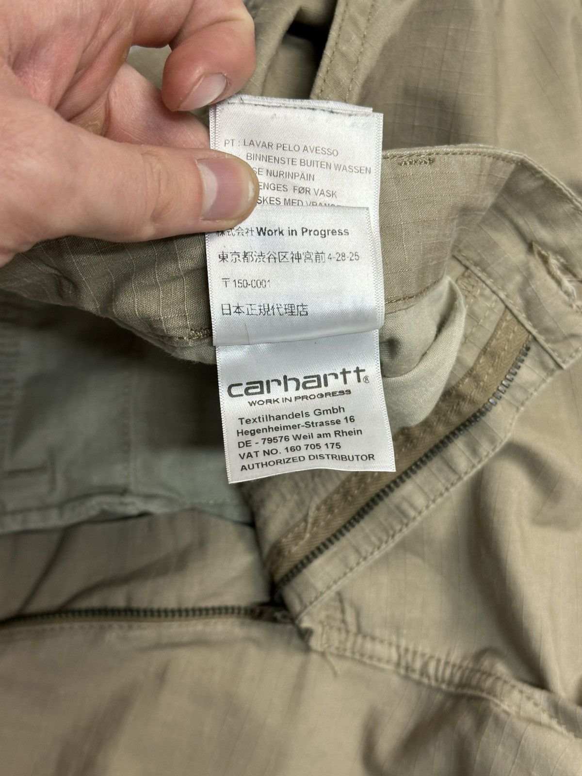 Carhartt × Vintage Vintage Carhartt Cargo Pants Beige Y2K Ripstop Archival Size US 34 / EU 50 - 14 Thumbnail
