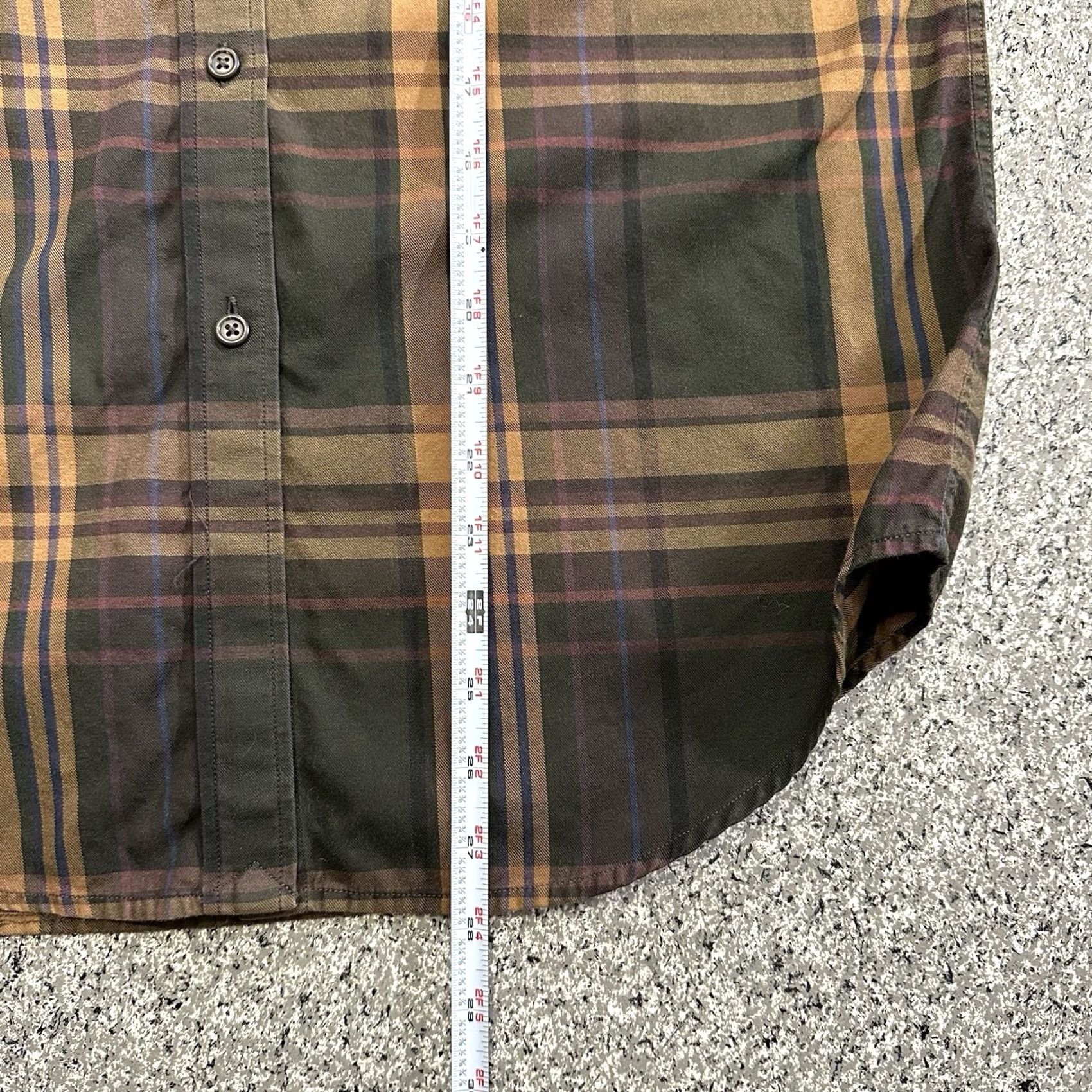 Ralph Lauren Lauren Ralph Lauren Button-Up Shirt Womens M Brown Plaid Elbow Patch Size M / US 6-8 / IT 42-44 - 5 Thumbnail