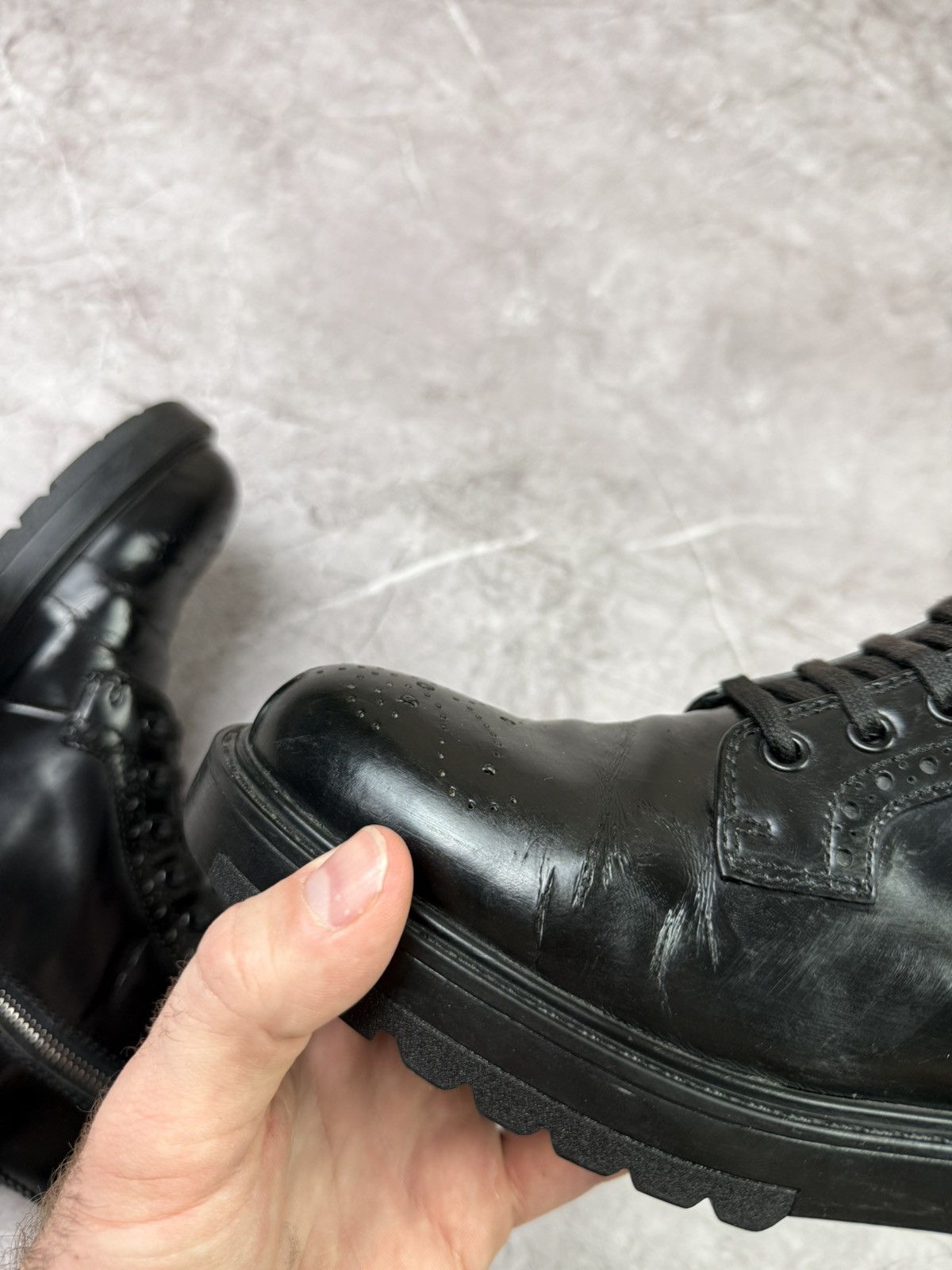 Prada Prada Leather Black Boots women size 36 Size US 6 / IT 36 - 8 Thumbnail