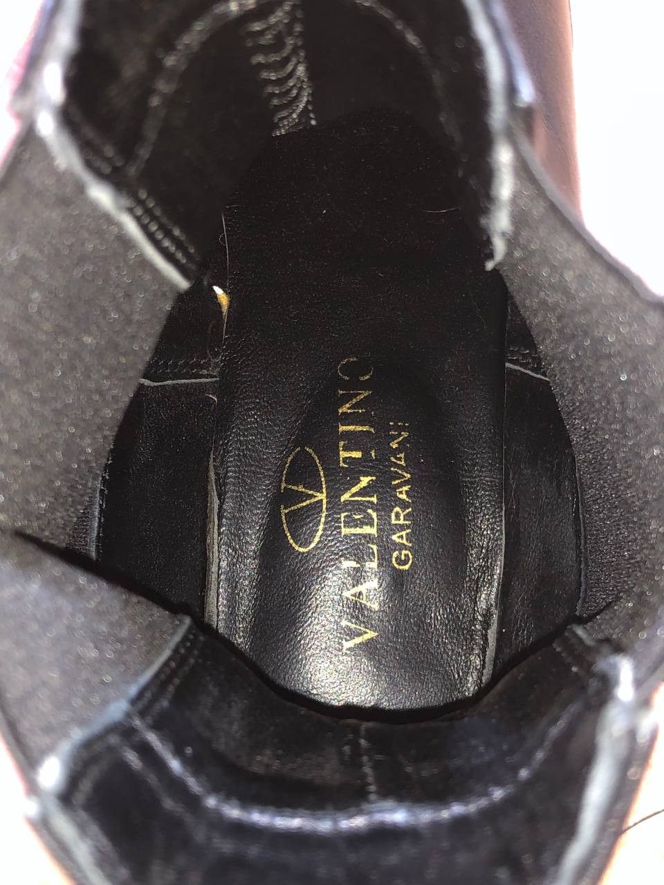 Valentino VALENTINO Rockstud Black Leather Chelsea Boots Size US 6 / IT 36 - 3 Thumbnail