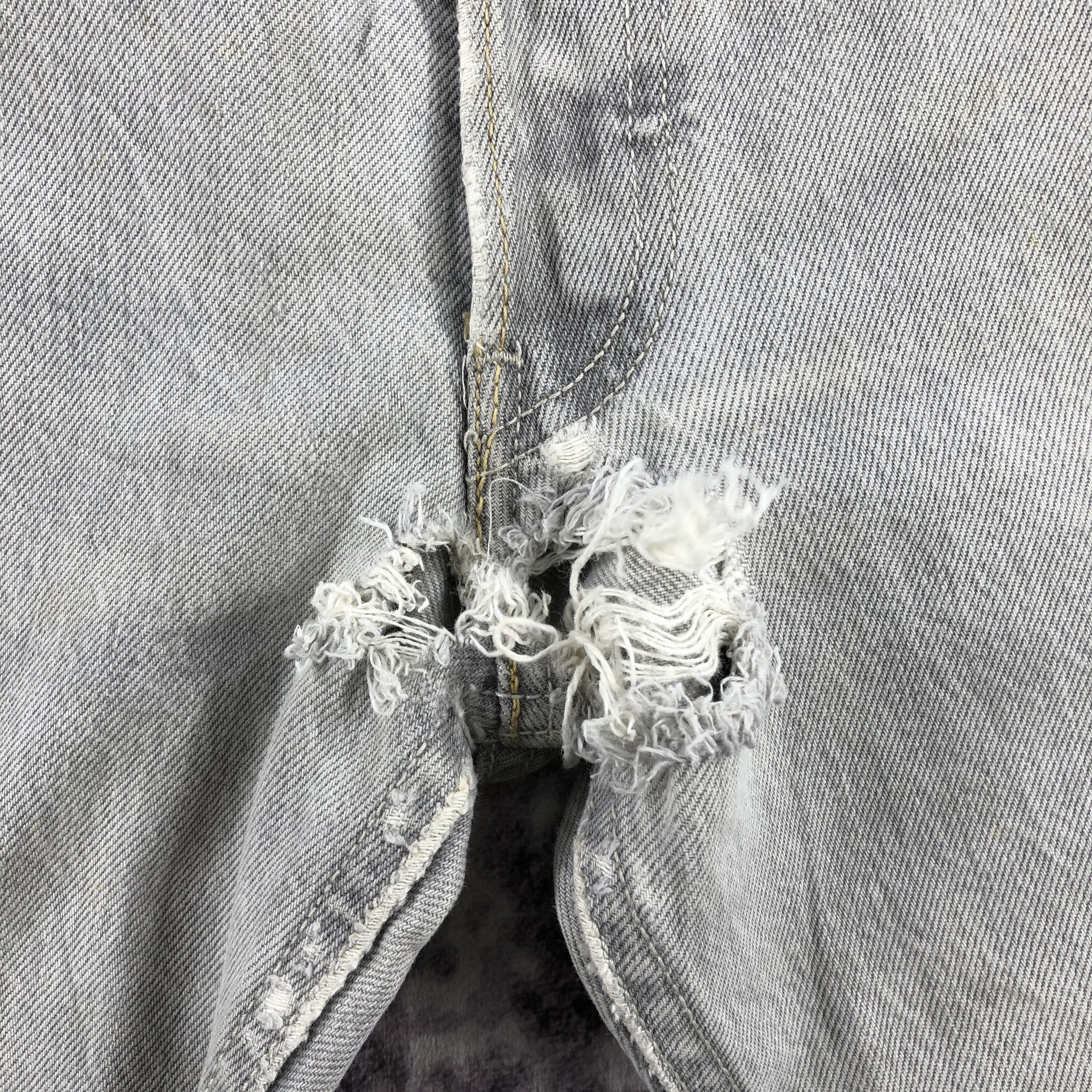 Levi's Vintage Ash Gray Levis 501 Jeans-JM2687 Size US 33 - 8 Thumbnail