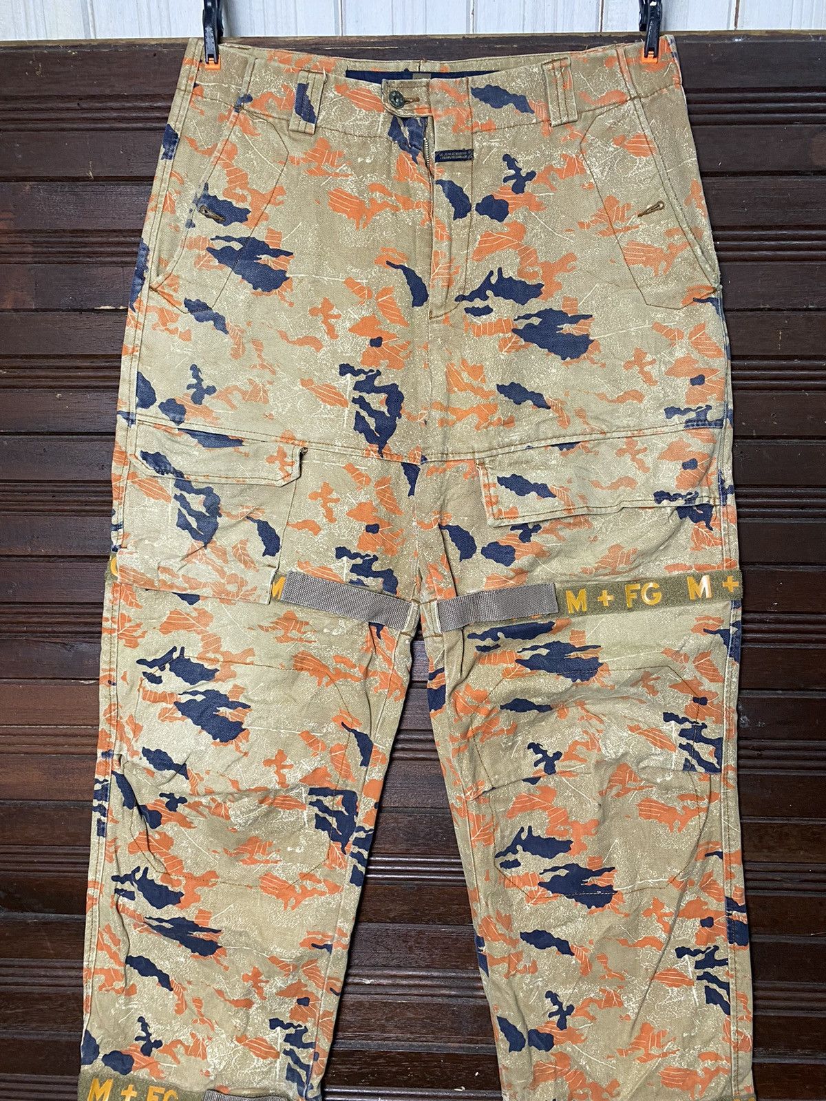 Marithe + Francois Girbaud Marithe Francois Gibaud Orange 🍊 Camo Shuttle Pants Size US 36 / EU 52 - 5 Thumbnail
