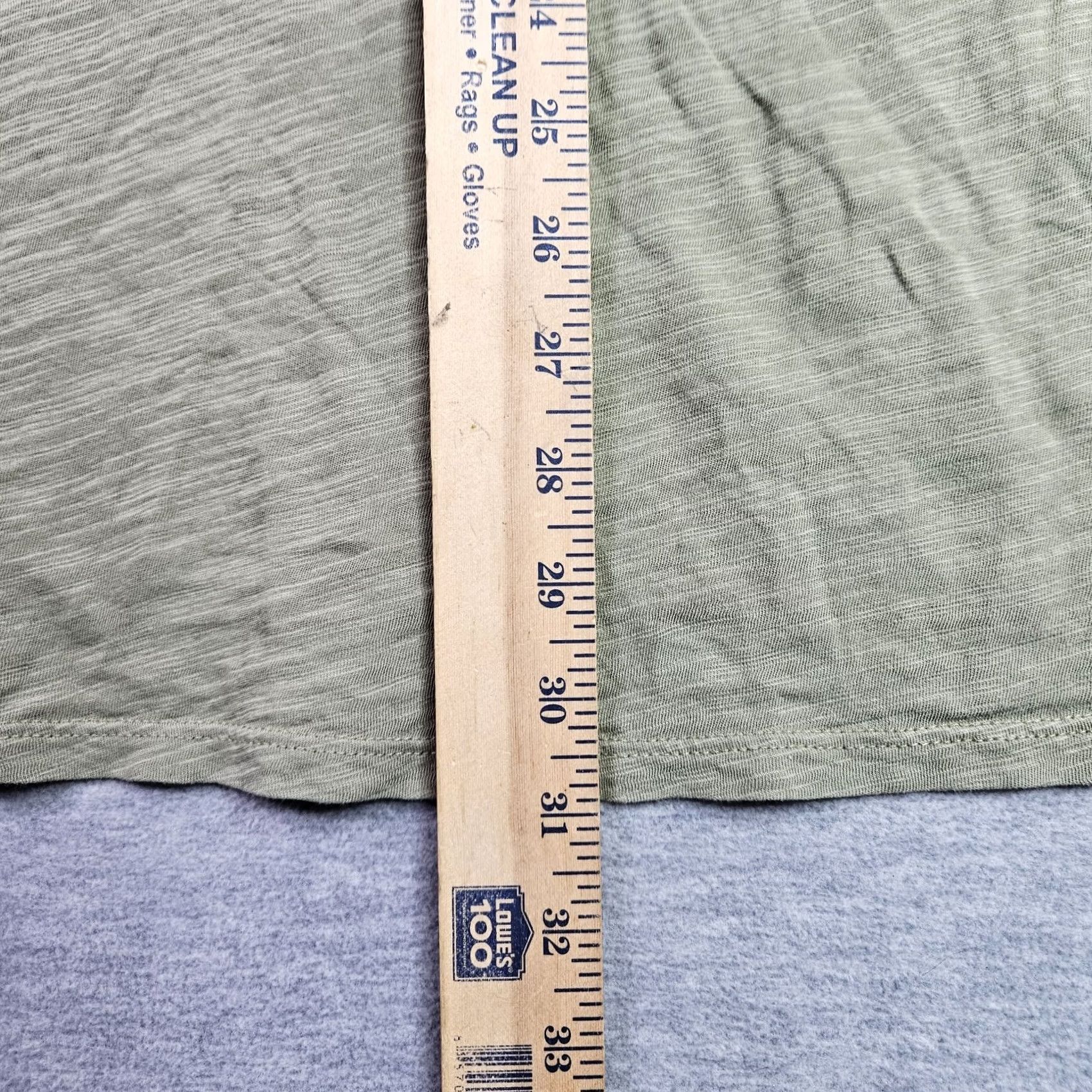 J. Jill J.Jill Women's Blouse Shirt V-Neck 3/4 Sleeve Embroidered Sage Green 100% Cotton XL Size XL / US 12-14 / IT 48-50 - 4 Thumbnail