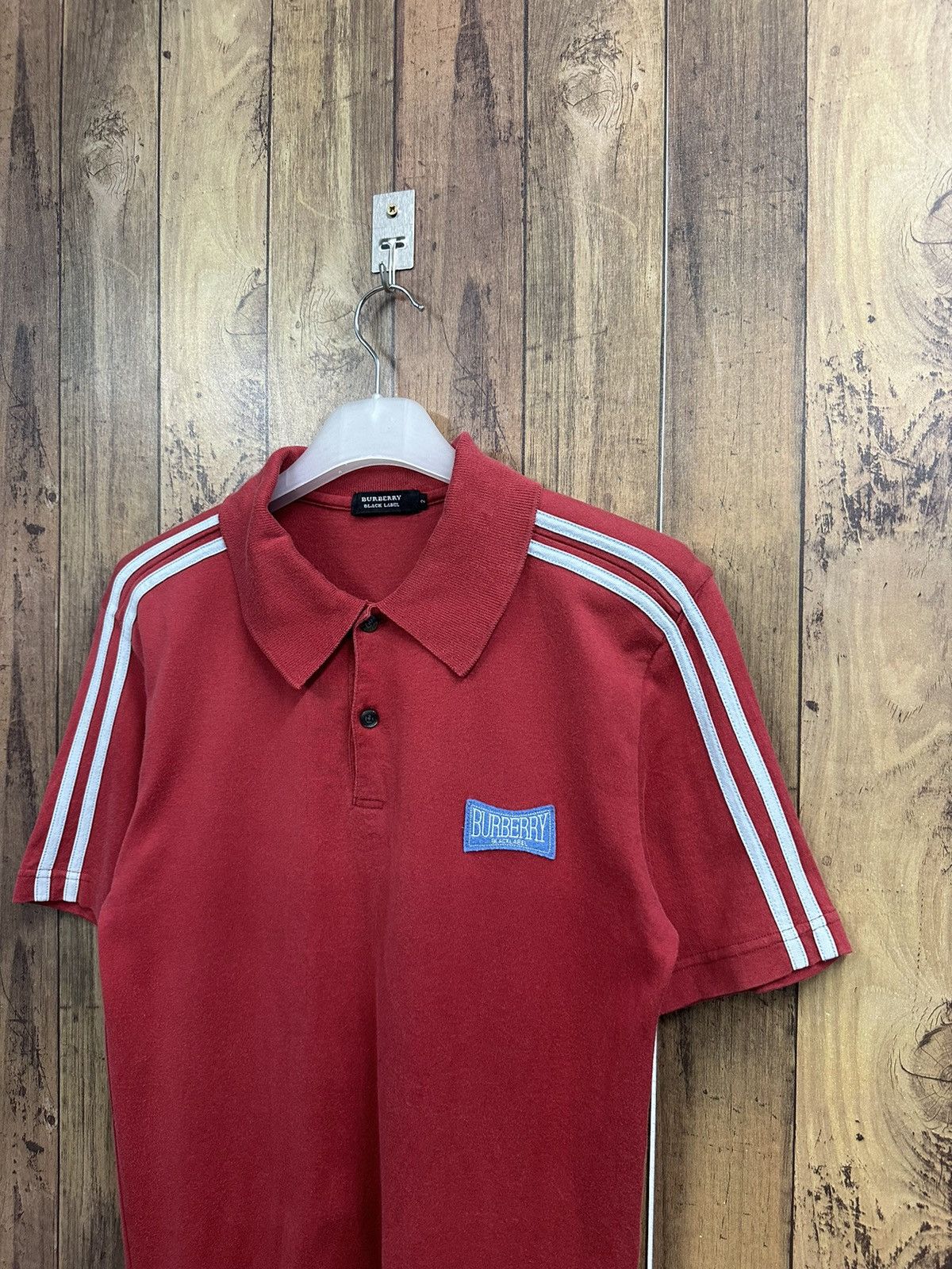 Burberry Burberry Black Label Red Polo Shirt A454 Size US S / EU 44-46 / 1 - 2 Thumbnail