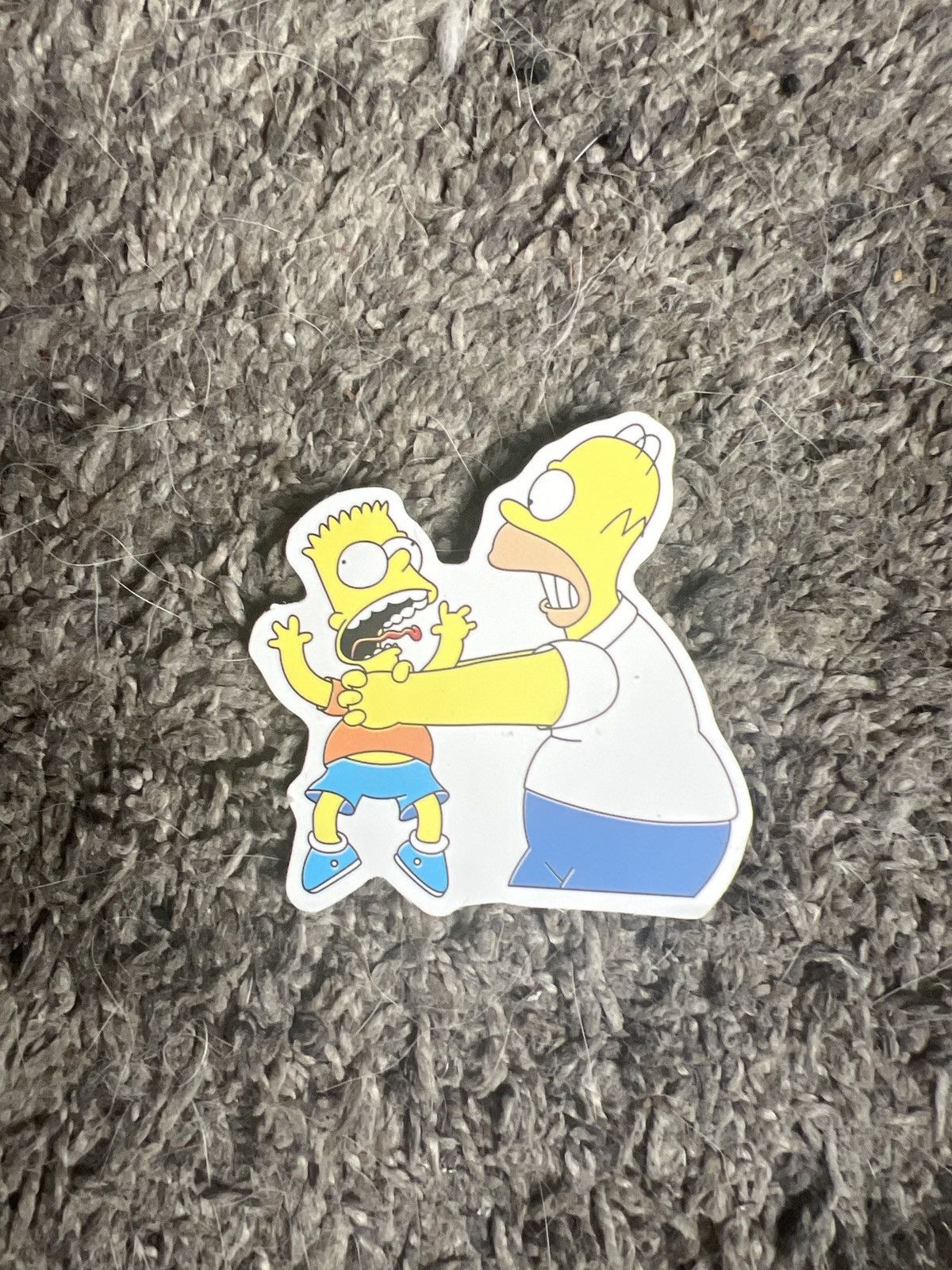 The Simpsons The Simpsons Homer Simpson Choking Bart Simpson Sticker Size ONE SIZE - 1 Thumbnail