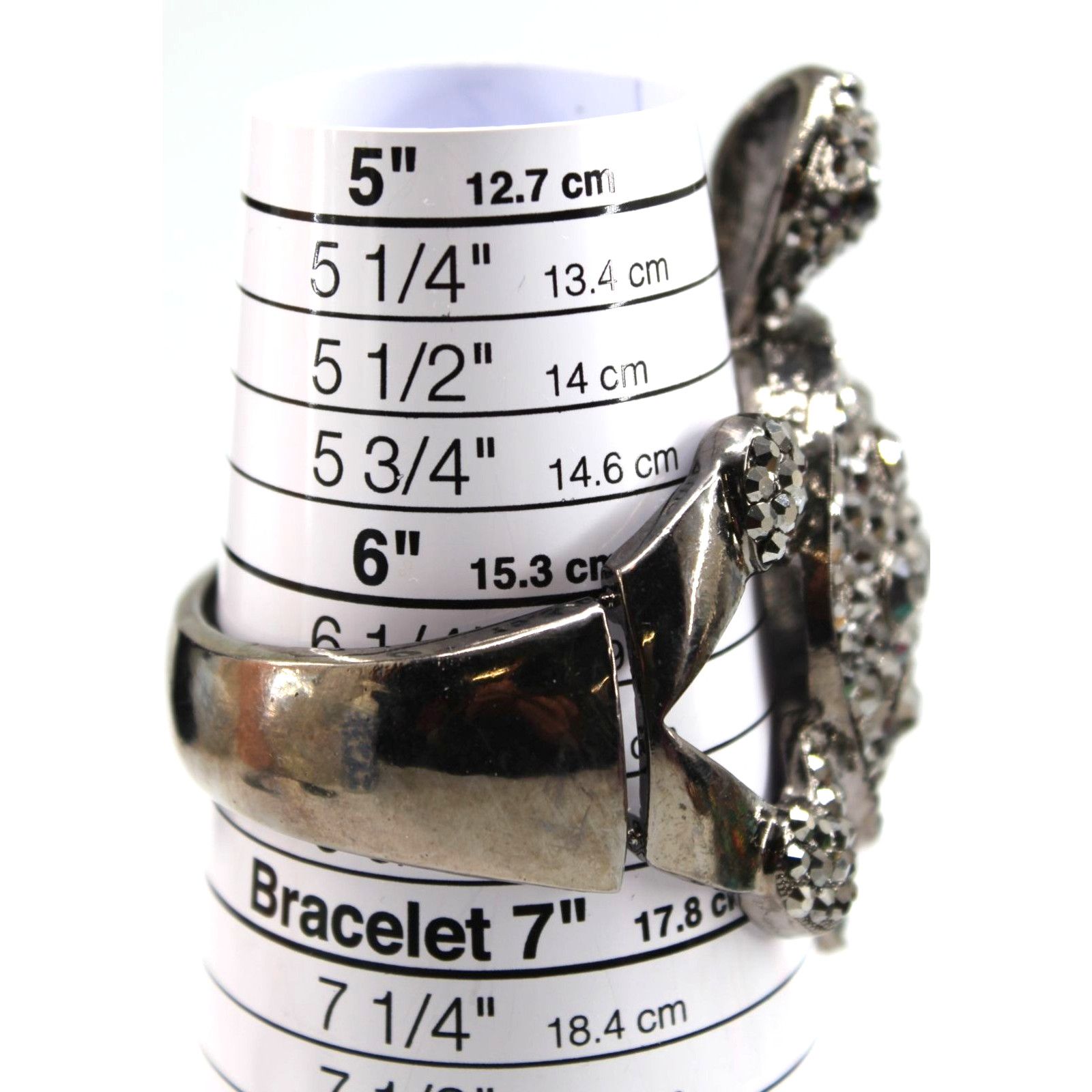 Other Realistic Rhinestone Studded Turtle Cuff Bracelet • 4" Wide Size ONE SIZE - 4 Thumbnail
