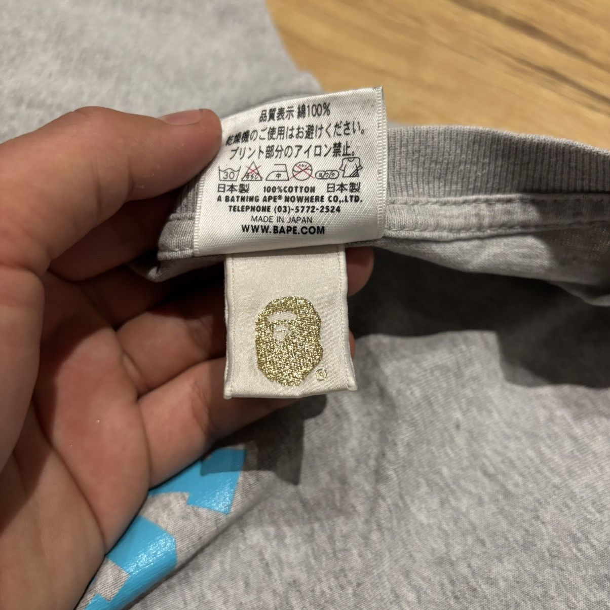 Bape Bape Baby Blue College Logo Tee Size US M / EU 48-50 / 2 - 6 Thumbnail