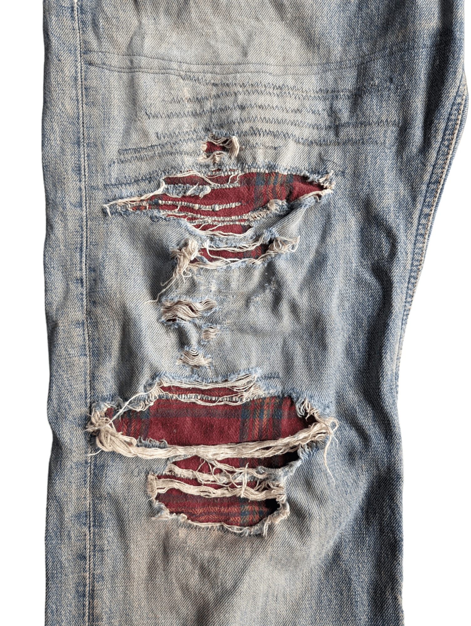 Lee LEE RIDER PATCHWORK DISTRESSED DENIM Size US 32 / EU 48 - 4 Thumbnail