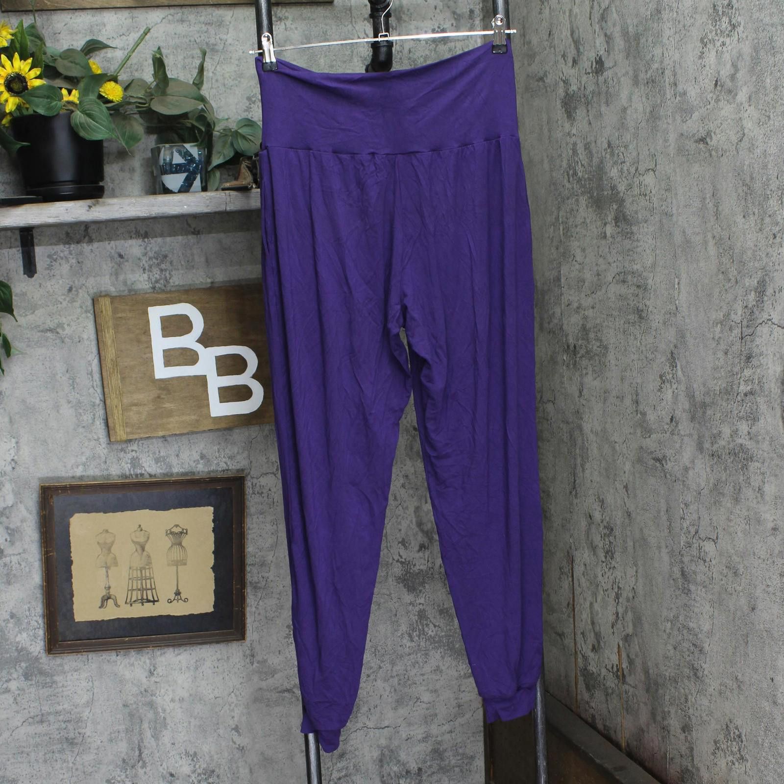 White Mark Nwt White Mark On Jogger Pants Ps560-purple1xl Purple 1x Size 40" / US 18 - 2 Thumbnail