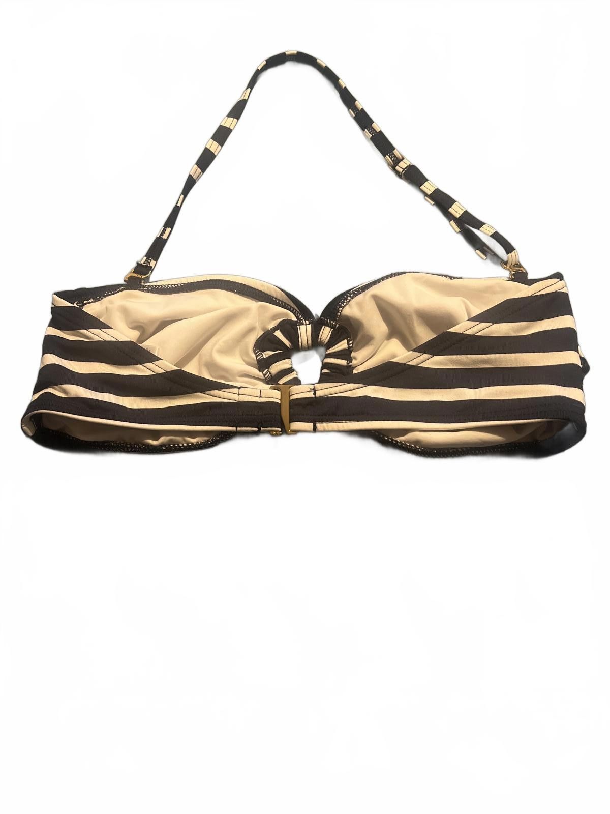 Michael Kors Micheal Kors Striped Bandeau Bikini Top halter Size ONE SIZE - 3 Thumbnail