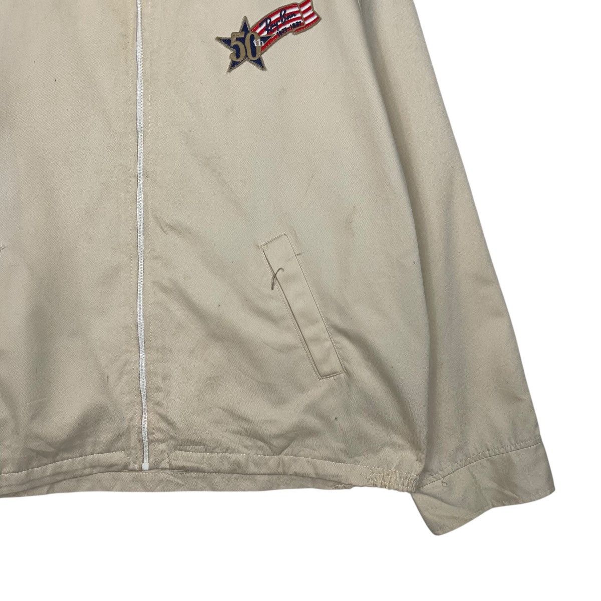 RayBan Vintage 90s 50th Anniversary RayBan Small Logo Zipper Jacket Size US M / EU 48-50 / 2 - 4 Thumbnail