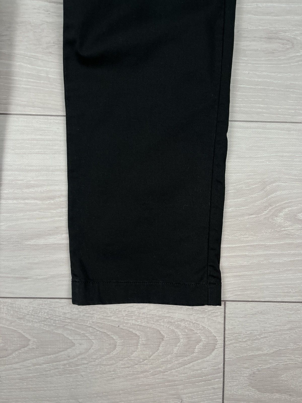 SPOKE Spoke London Sharps Build B Black Cotton Pants Size US 33 - 2 Thumbnail
