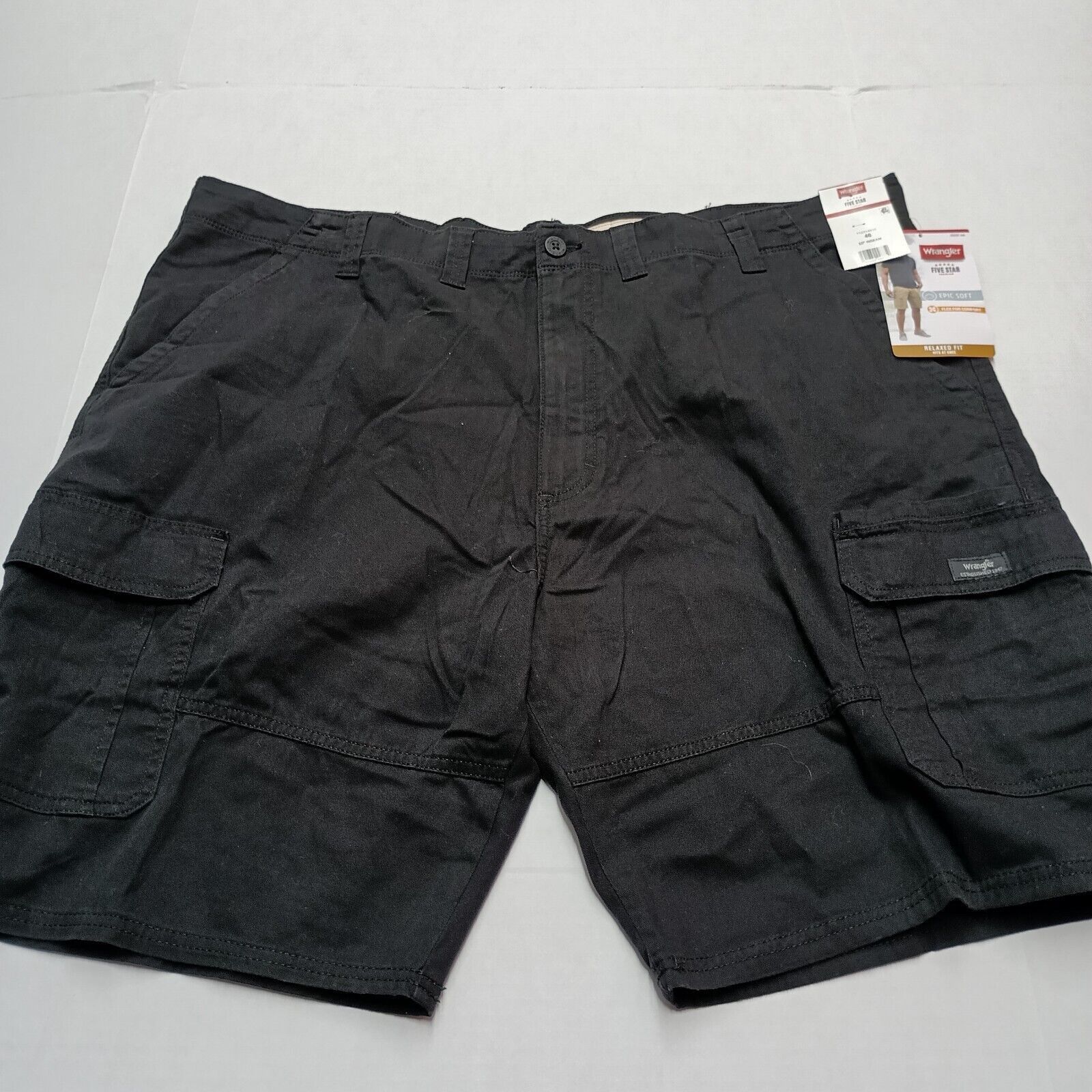 Wrangler Wrangler Cargo Shorts Men's 46 Black Relaxed Fit Soft Cotton Size US 44 / EU 60 - 7 Thumbnail