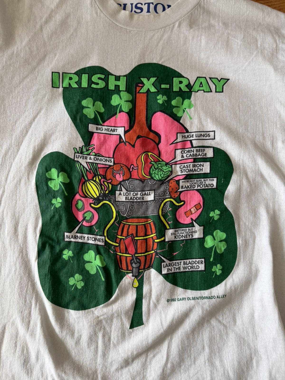 Vintage Vintage Irish X-Ray Humor Shirt Size US L / EU 52-54 / 3 - 4 Thumbnail