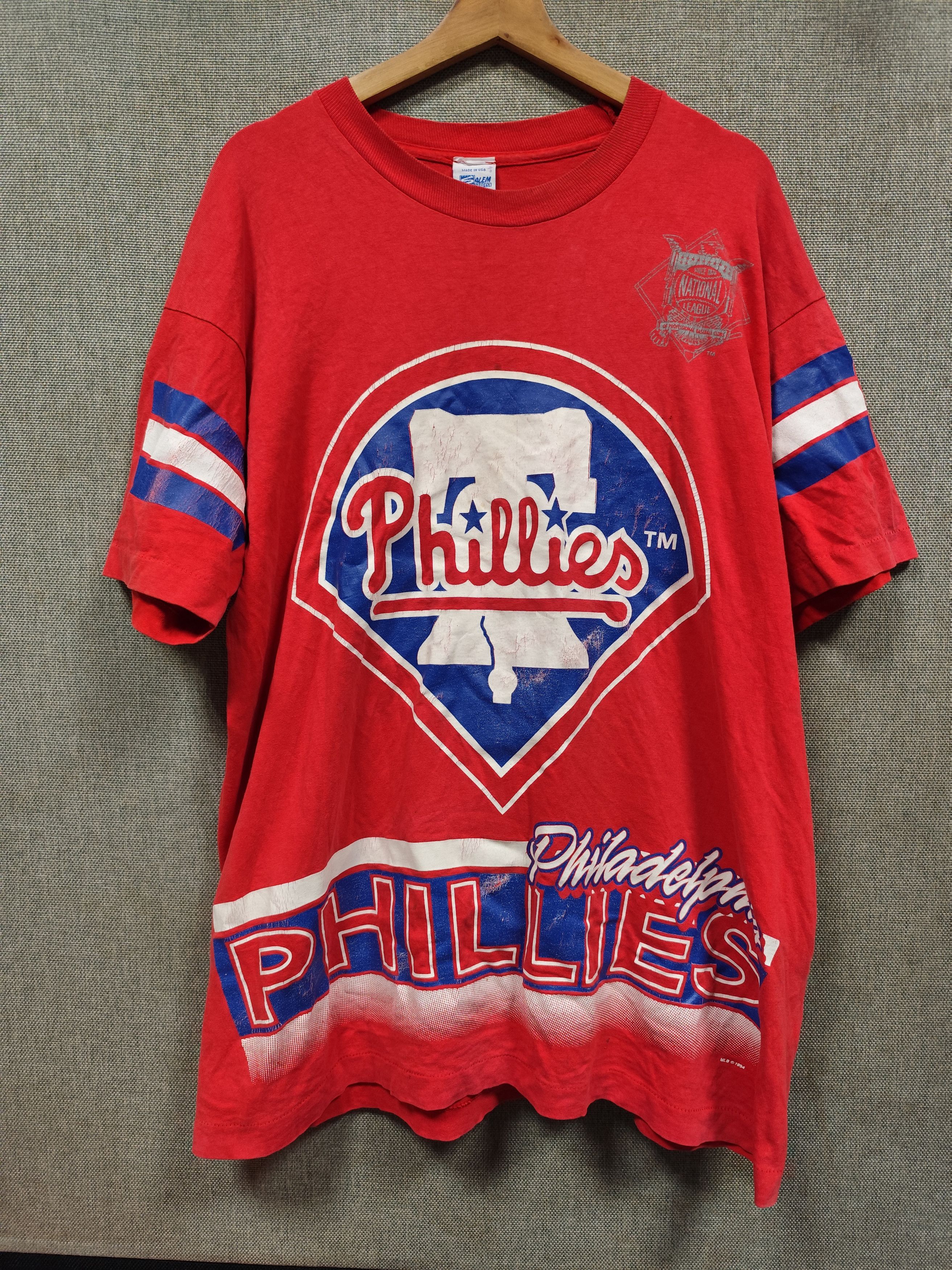 MLB Vintage 1994 MLB Philadelphia Phillies Baseball Team T-Shirt Size US XL / EU 56 / 4 - 1 Thumbnail