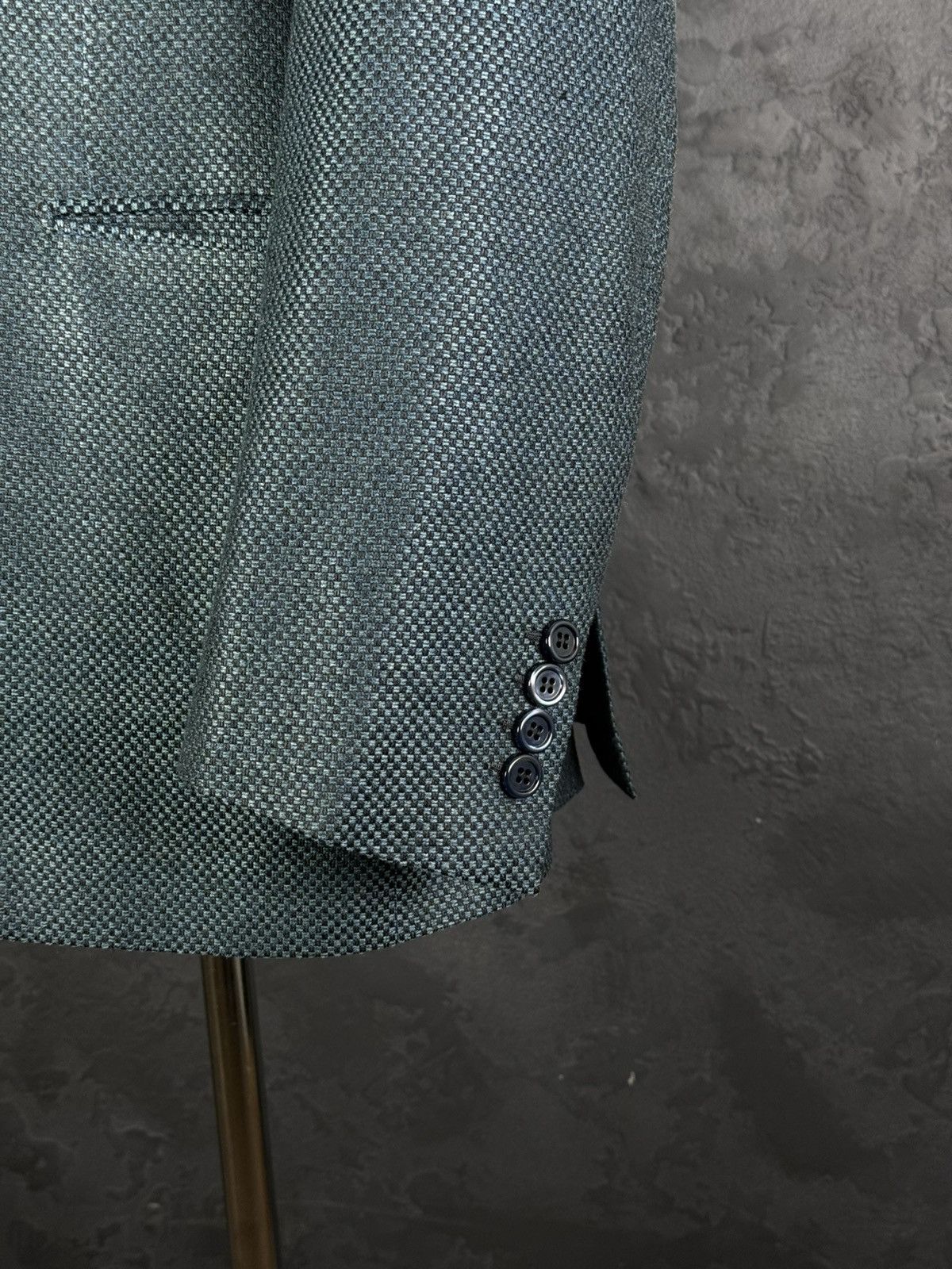 Brioni BRIONI Brunico Silk & Wool Micro-Structure Blazer Jacket Size 54R - 9 Thumbnail