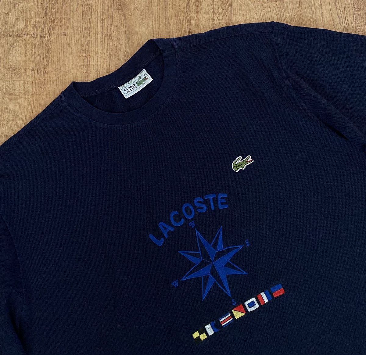 Lacoste Lacoste Big Logo Tee x Vintage Size US L / EU 52-54 / 3 - 2 Thumbnail