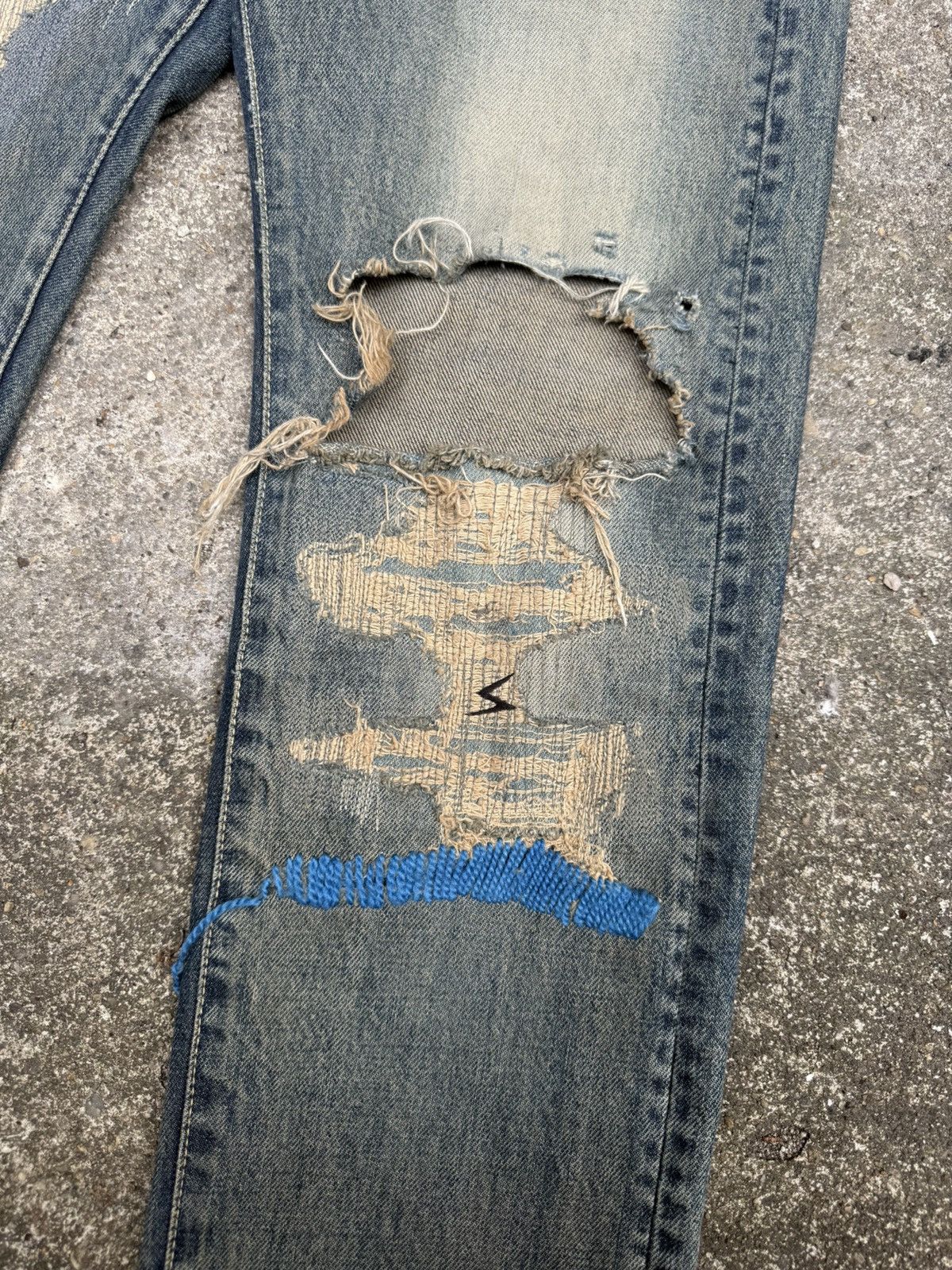 Undercover Undercover 68 ‘Blue Yarn’ Denim Size US 30 / EU 46 - 3 Thumbnail